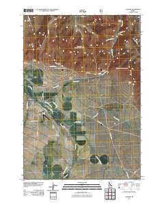 Leadore 2011 topographic map thumbnail
