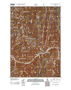Riggins Hot Springs 2011 topographic map thumbnail