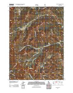 Paris Peak 2011 topographic map thumbnail