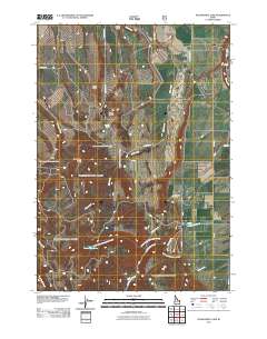 Packsaddle Lake 2011 topographic map thumbnail