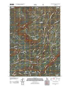 Warm River Butte 2011 topographic map thumbnail