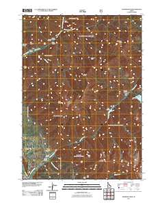Thompson Peak 2011 topographic map thumbnail
