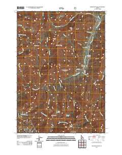 Swanholm Peak 2011 topographic map thumbnail