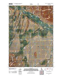 West of Leadore 2011 topographic map thumbnail