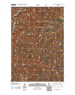 Burnt Strip Mountain 2011 topographic map thumbnail