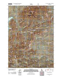 Cat Creek Summit 2011 topographic map thumbnail