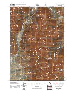 Borah Peak 2011 topographic map thumbnail