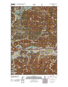 Kellogg West 2011 topographic map thumbnail