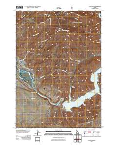 Lucky Peak 2011 topographic map thumbnail