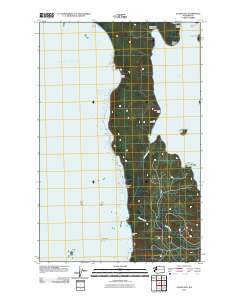 Allens Bay 2011 topographic map thumbnail