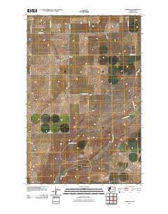 Almira SE 2011 topographic map thumbnail