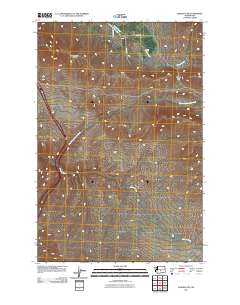 Badger Gap 2011 topographic map thumbnail