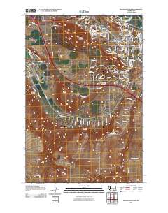 Badger Mountain 2011 topographic map thumbnail