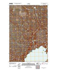 Barker Canyon 2011 topographic map thumbnail