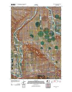 Benton City 2011 topographic map thumbnail