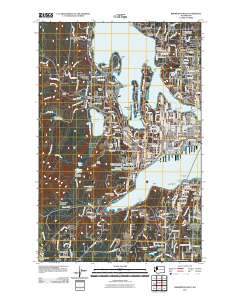 Bremerton West 2011 topographic map thumbnail