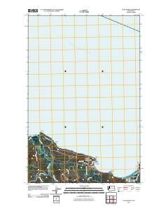 Clallam Bay 2011 topographic map thumbnail