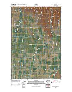 Colockum Pass SW 2011 topographic map thumbnail