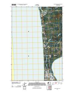 Copalis Beach 2011 topographic map thumbnail