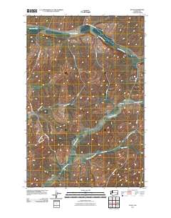 Dusty 2011 topographic map thumbnail