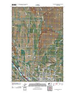 Ellensburg North 2011 topographic map thumbnail
