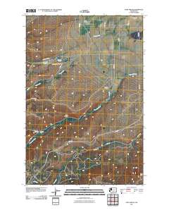 Fort Simcoe 2011 topographic map thumbnail