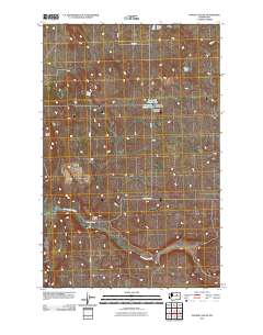 Foster Coulee 2011 topographic map thumbnail