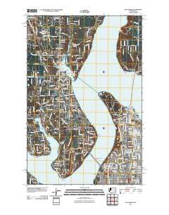 Gig Harbor 2011 topographic map thumbnail