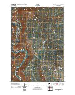 Grayback Mountain 2011 topographic map thumbnail