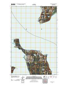 Hansville 2011 topographic map thumbnail