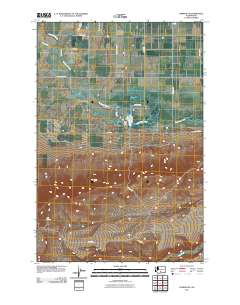 Harrah SE 2011 topographic map thumbnail