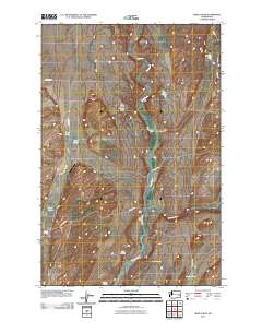 Honn Lakes 2011 topographic map thumbnail