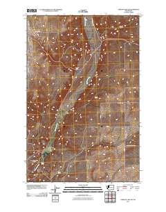 Jameson Lake SW 2011 topographic map thumbnail