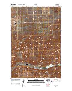 Kahlotus 2011 topographic map thumbnail
