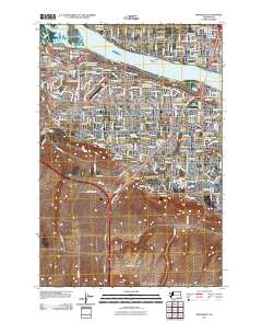 Kennewick 2011 topographic map thumbnail