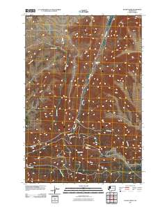 Kusshi Creek 2011 topographic map thumbnail