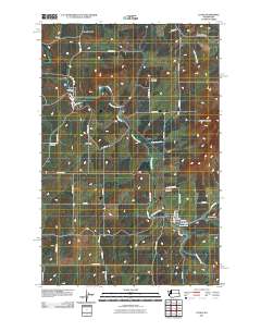 Latah 2011 topographic map thumbnail