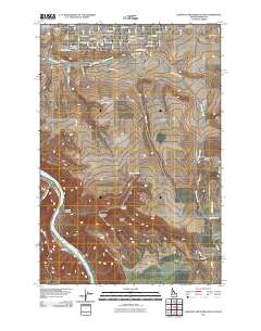 Lewiston Orchards South 2011 topographic map thumbnail