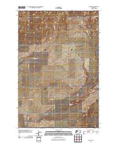 Lind SE 2011 topographic map thumbnail