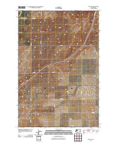 Lind SW 2011 topographic map thumbnail