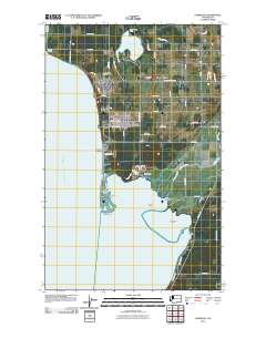 Lummi Bay 2011 topographic map thumbnail