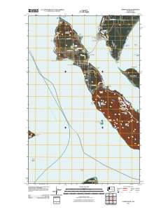 Lummi Island 2011 topographic map thumbnail