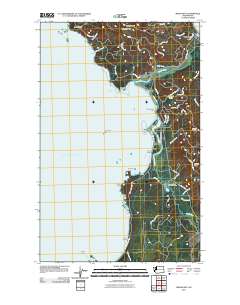 Makah Bay 2011 topographic map thumbnail