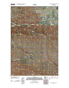 Manastash Creek 2011 topographic map thumbnail