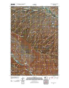 Milk Canyon 2011 topographic map thumbnail