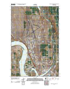 Moses Lake North 2011 topographic map thumbnail