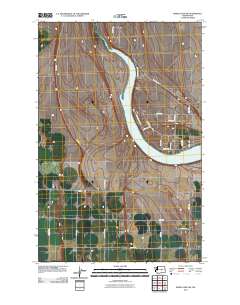 Moses Lake NW 2011 topographic map thumbnail