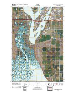 Moses Lake South 2011 topographic map thumbnail