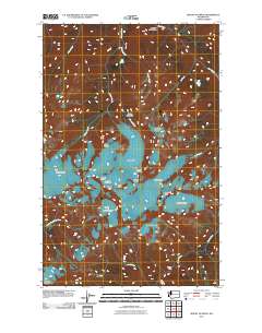 Mount Olympus 2011 topographic map thumbnail