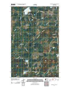 Nahwatzel Lake 2011 topographic map thumbnail
